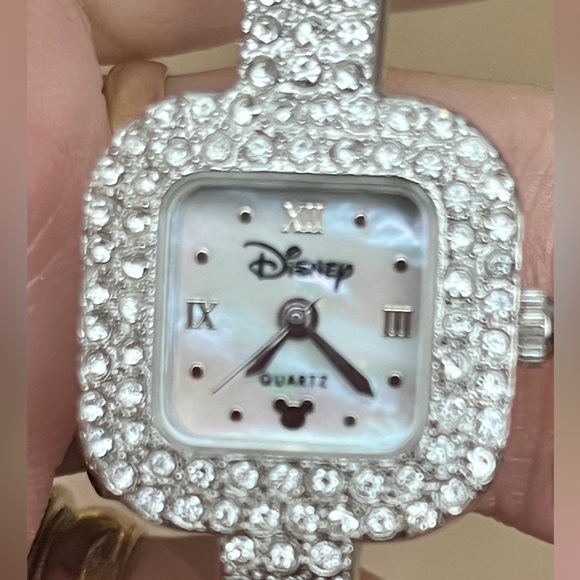 Accessories - Silver with stones Women’s Mickey Mouse watch. EUC